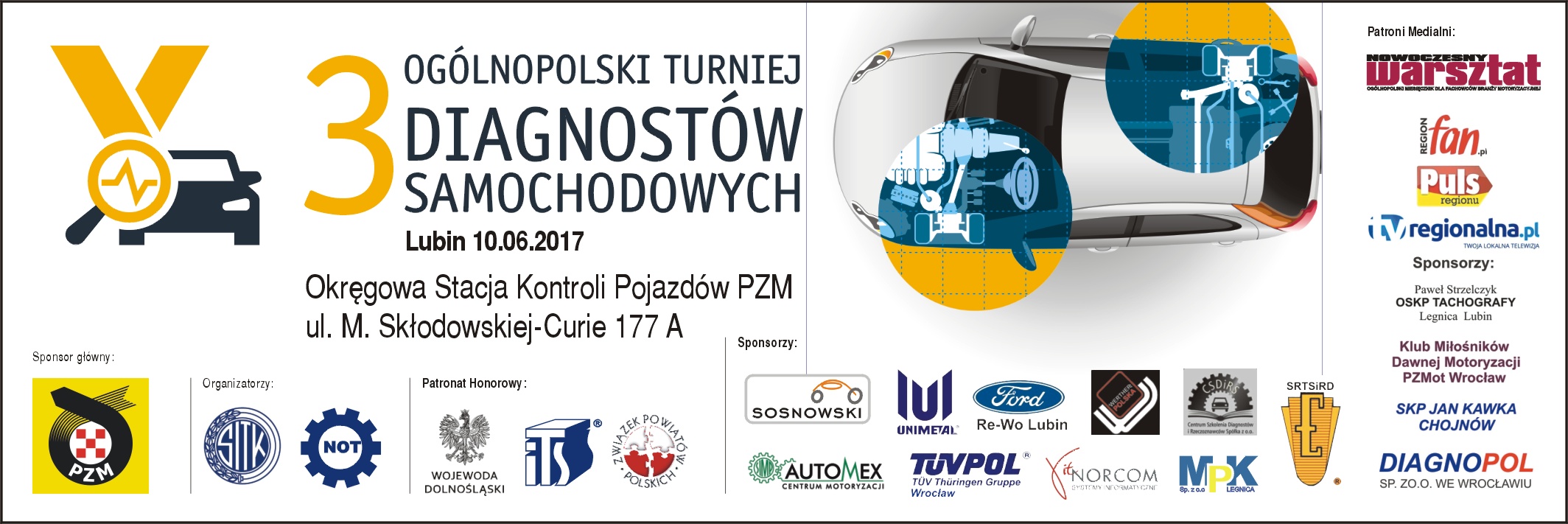 III OGÓLNOPOLSKI TURNIEJ DIAGNOSTÓW - Zapraszamy!       Lubin, dnia 10.06.2017 r. 