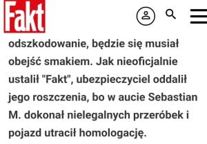 BRAK HOMOLOGACJI = BRAK UBEZPIECZENIA