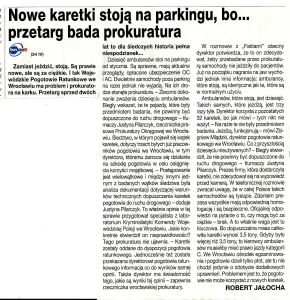 PROKURATOR W SPRAWIE NIELEGALNYCH ZMIAN KONSTRUKCYJNYCH