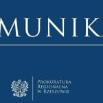 KOMUNIKAT PROKURATURY W RZESZOWIE