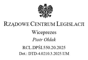 WAŻNE UWAGI RCL O PROJEKCIE UC95