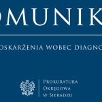 KOMUNIKAT PROKURATURY W SIERADZU