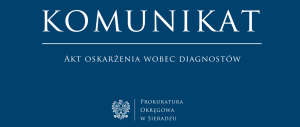 KOMUNIKAT PROKURATURY W SIERADZU